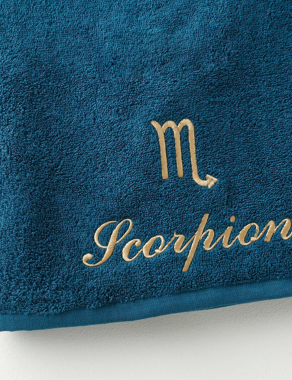 Serviettes de bain brodées Scorpion - 420g/m2 (bleu paon) Serviettes de bain brodées Scorpion - 420g/m2 (bleu paon)
